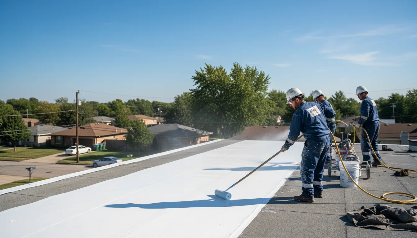 Commercial roof coating in Lehr, ND near me